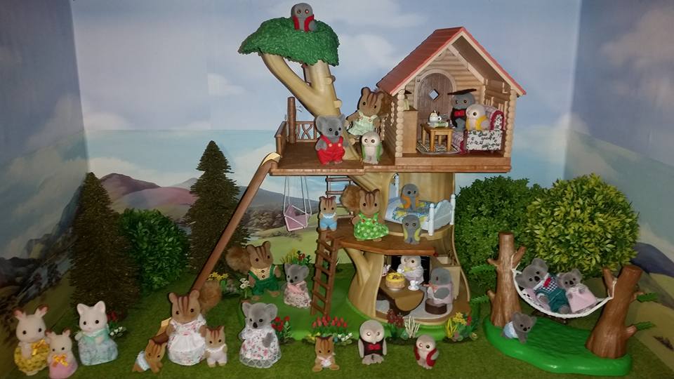 Sylvanian Families Epoch Forest Pounding Tree House Dollhouse Limited Japan S24 for sale online