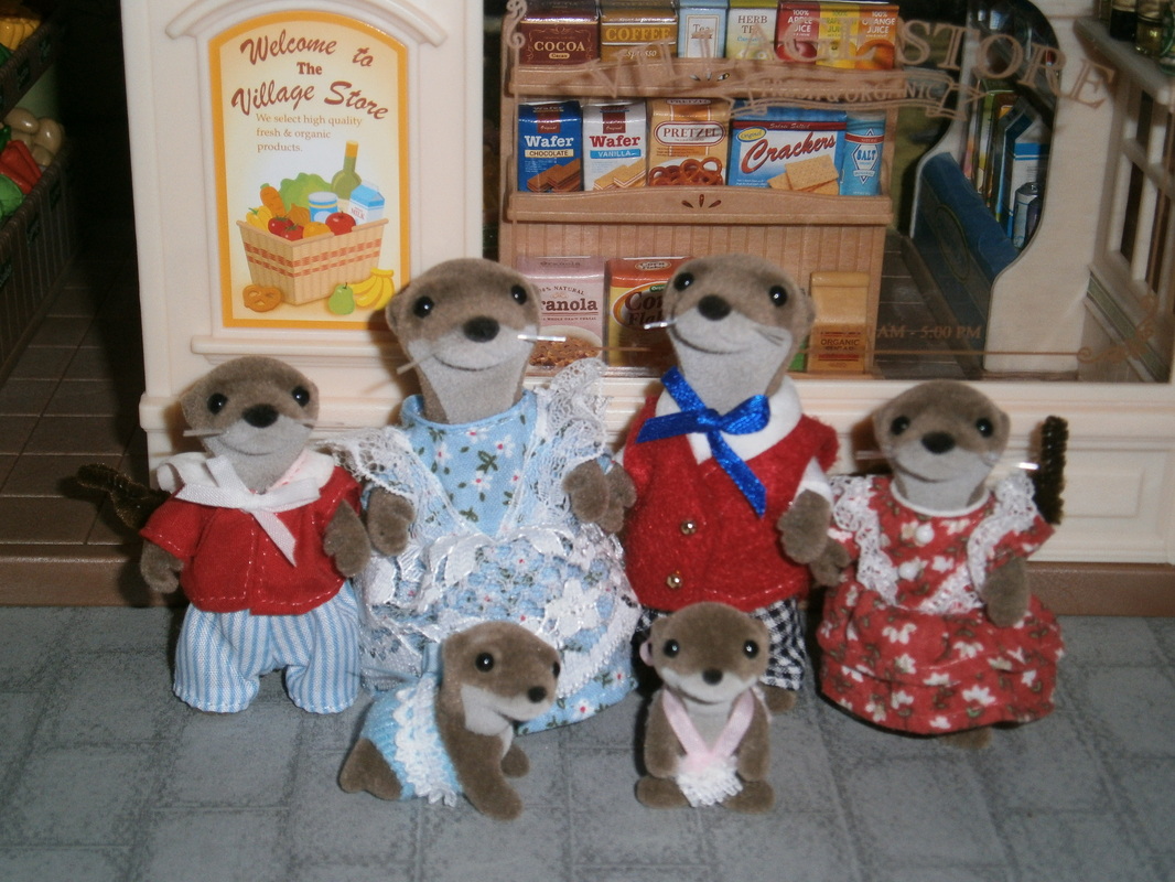 Sylvanian Families Calico Critters Otter Family 