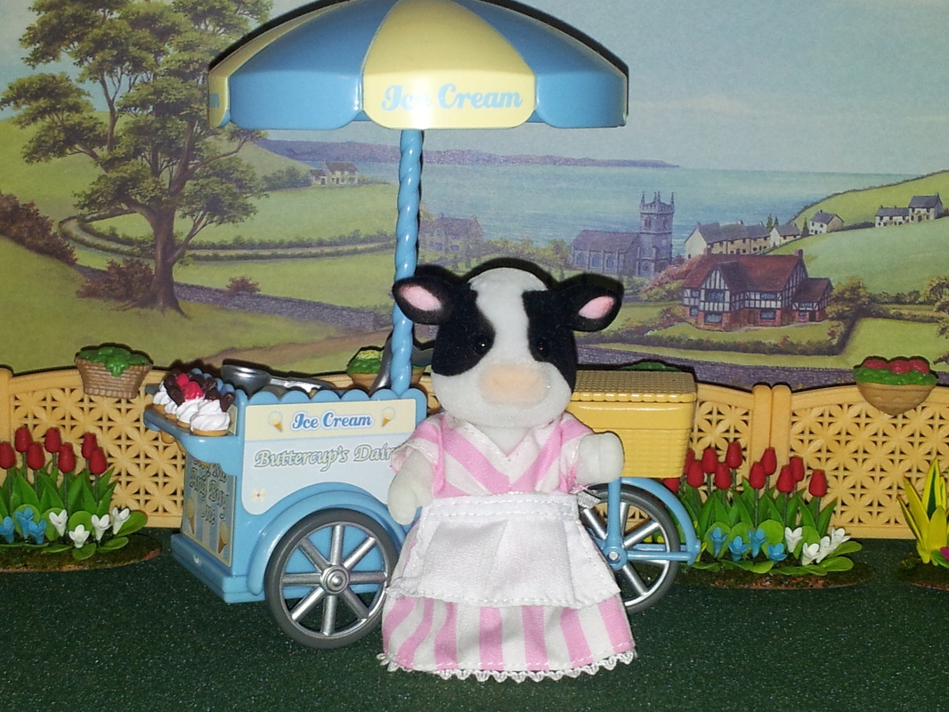 Sylvanian Families Buttercup Cow Family Auntie Elsie UK Ice Cream