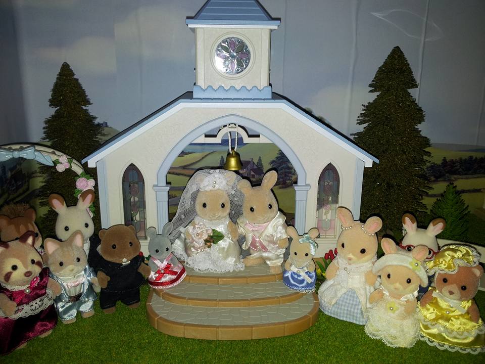 Sylvanian Families Village Church 2006 Chocolate Rabbit Wedding