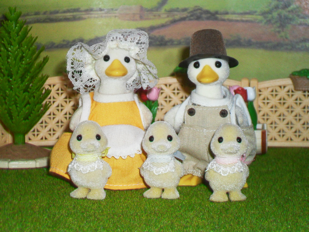Sylvanian Families Puddleford Duck Family