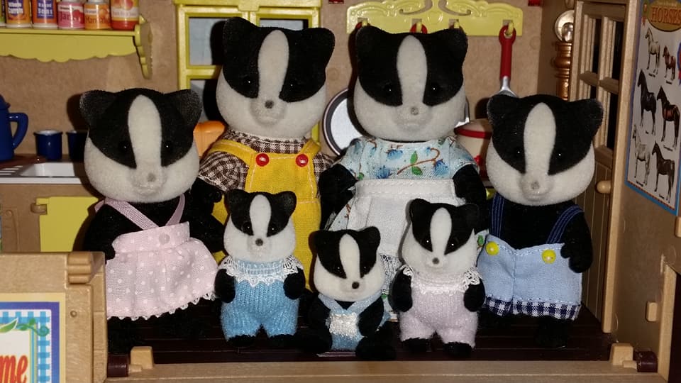 Sylvanian Families Underwood Badger Family Flair EPOCH Tomy