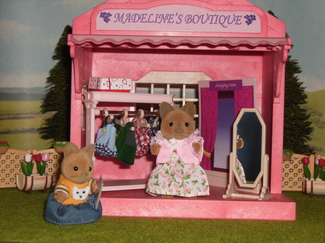 Sylvanian Families UK Madeline's Boutique Merryweather Cat Cottage shop